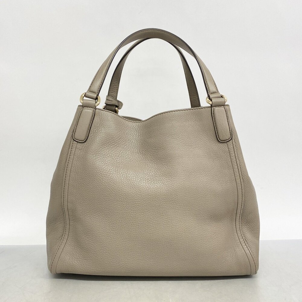 Gucci Soho Tote Bag 282309 Leather Greige Champagne Women's - Picture 11 of 11